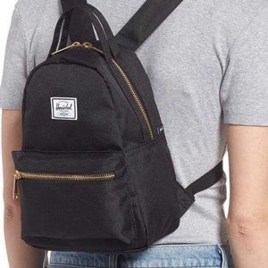 NEW Herschel Black Mini Backpack